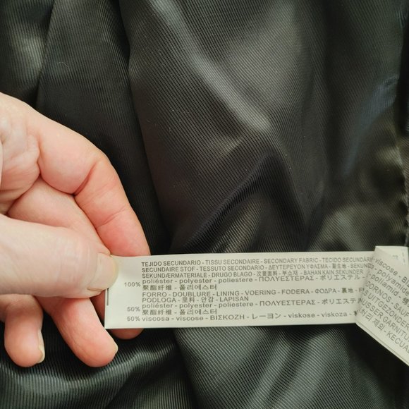 NWT Zara Tweed Black Sequined Open Jacket Blazer. M - Picture 9 of 12